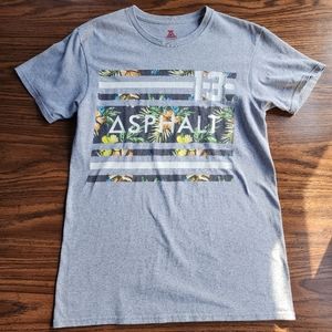 Asphalt Tropical Floral Graphic T-Shirt